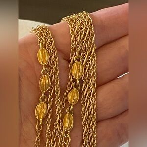 Vintage Monet Gold Necklace